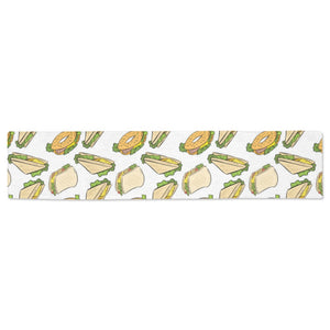 Sandwich Pattern Print Design 05 Table Runner