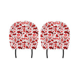 Canada Pattern Print Design 04 Car Headrest Cover