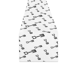 Engine Piston Random Pattern Print Design 04 Table Runner