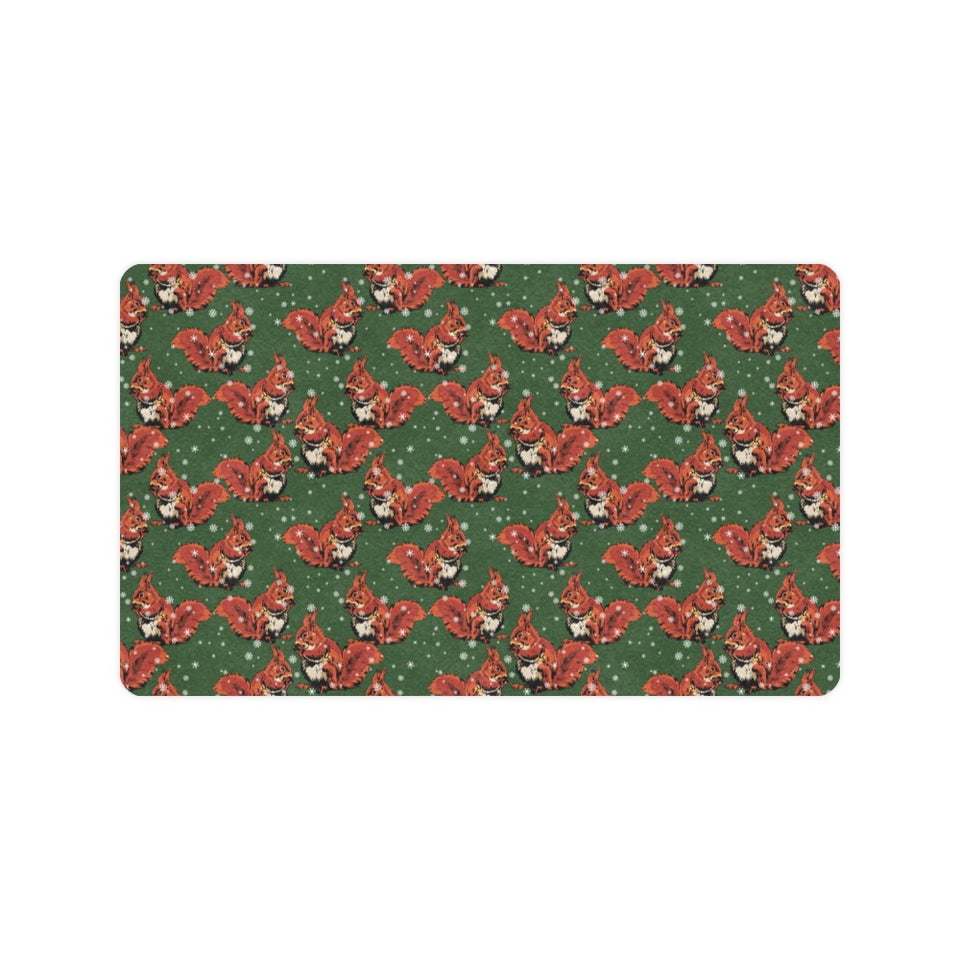 Squirrel Pattern Print Design 03 Doormat