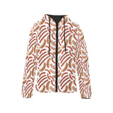 Sausage Pattern Print Design 05 Women's Padded Hooded Jacket