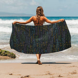 Math Pattern Print Design 01 Beach Towel