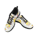 Cute Bee Pattern Men's Sneakers Black