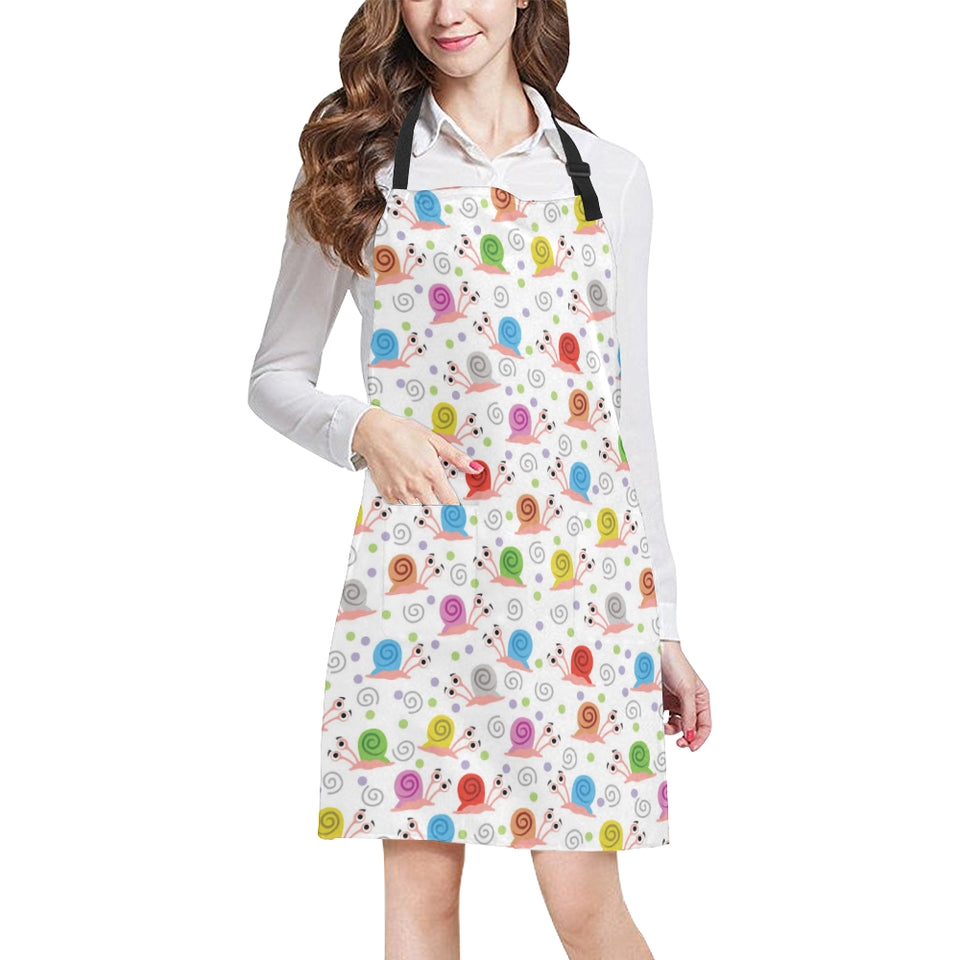 Snail Pattern Print Design 05 Adjustable Apron