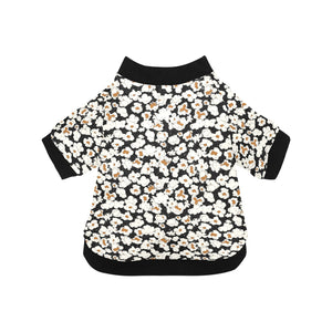 Popcorn Pattern Print Design 02 All Over Print Pet Dog Round Neck Fuzzy Shirt