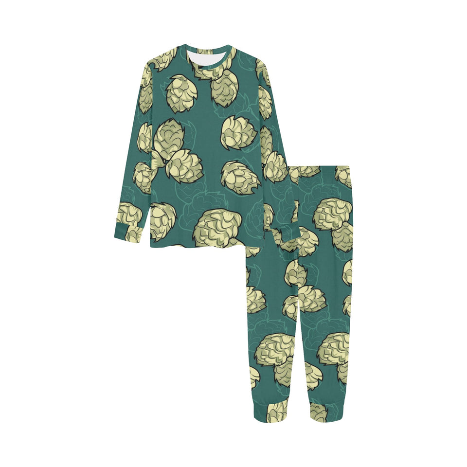 Hop Pattern Background Kids' Boys' Girls' All Over Print Pajama Set