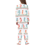 Seahorse Pattern Theme Kids' Boys' Girls' All Over Print Pajama Set