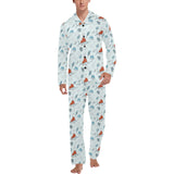 Swordfish Pattern Print Design 03 Men's Long Pajama Set