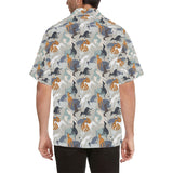 Greyhound Pattern Print Design 04 Men's All Over Print Hawaiian Shirt (Model T58)