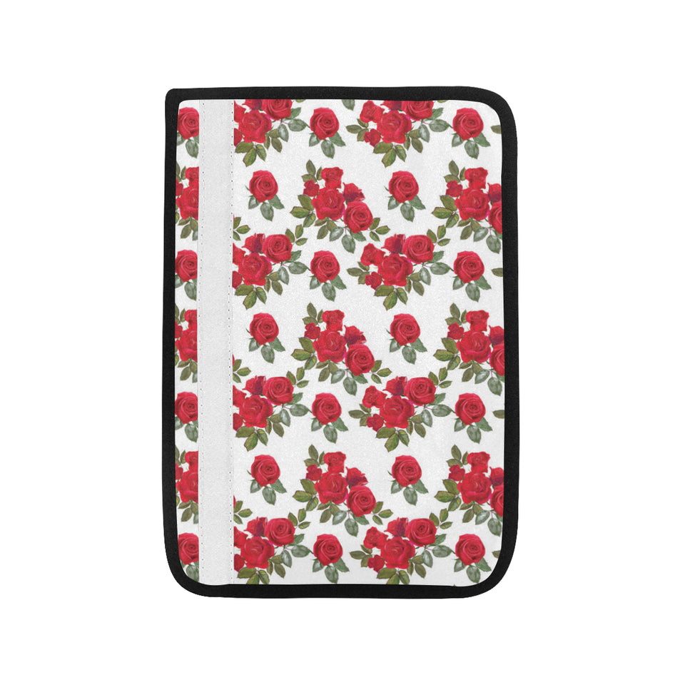 Rose Pattern Print Design 05 Car Seat Belt Cover