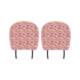 Cake Pattern Background Car Headrest Cover