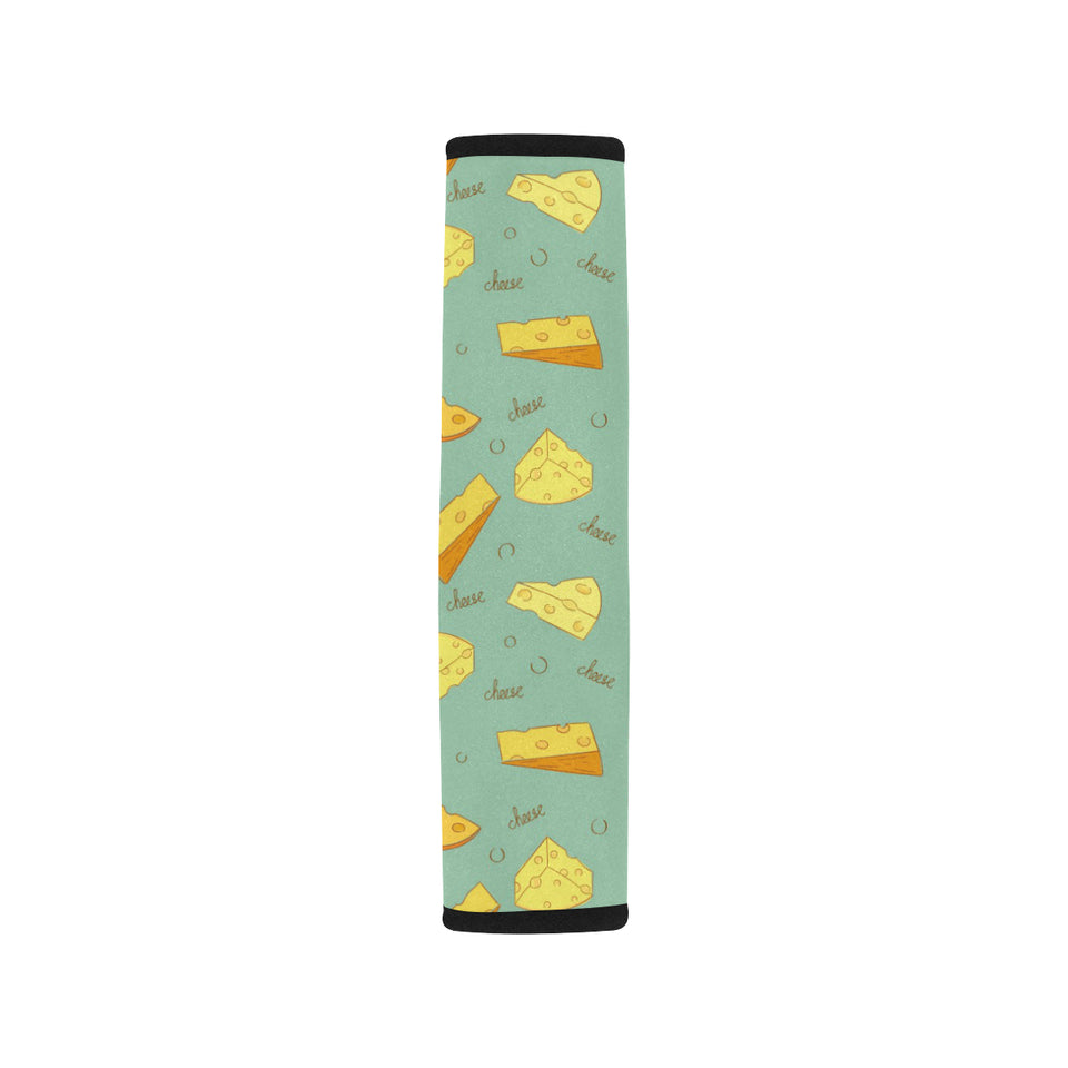 Cheese Pattern Background Car Seat Belt Cover