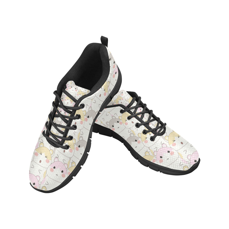 Hamster Pattern Men's Sneakers Black