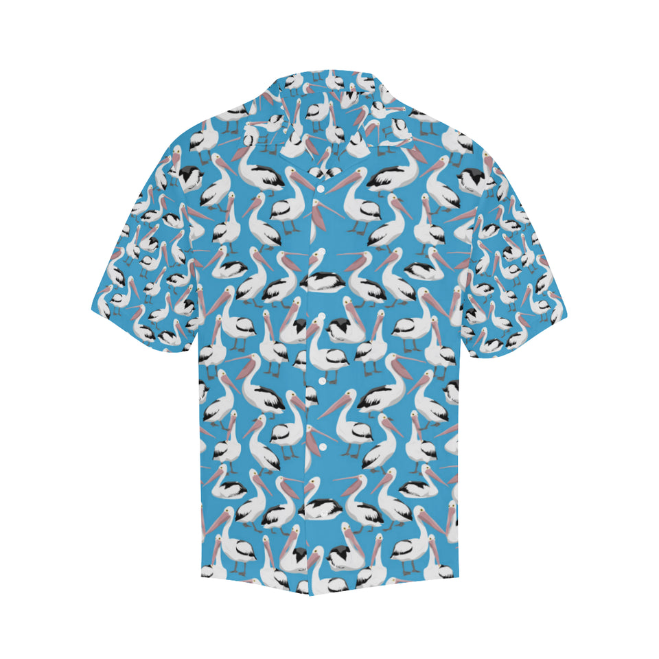 Pelican Pattern Print Design 04 Men's All Over Print Hawaiian Shirt (Model T58)