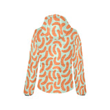 Sausage Pattern Print Design 04 Women's Padded Hooded Jacket