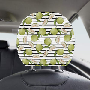 Guava Pattern Stripe background Car Headrest Cover