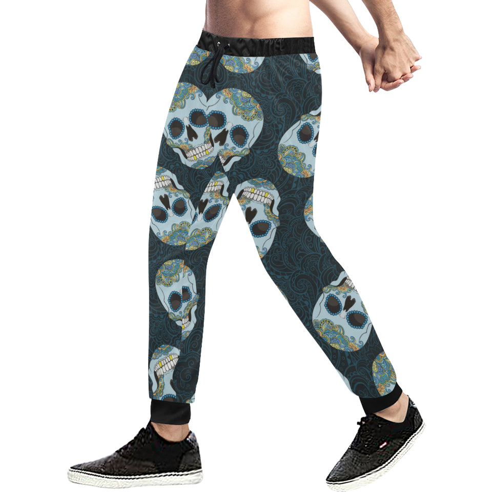 Suger Skull Pattern Unisex Casual Sweatpants