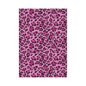 Pink Leopard Skin texture Pattern House Flag Garden Flag