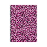 Pink Leopard Skin texture Pattern House Flag Garden Flag