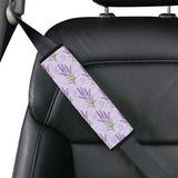 Lavender Pattern Background Car Seat Belt Cover