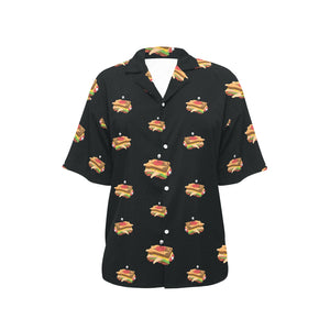 Sandwich Pattern Print Design 03 Women's All Over Print Hawaiian Shirt