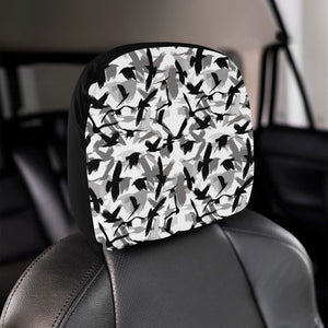 Crow Pattern Car Headrest Cover