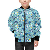 Swallow Pattern Print Design 05 Kids' Boys' Girls' Bomber Jacket