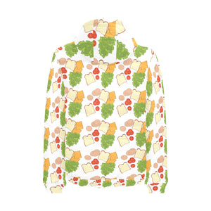 Sandwich Pattern Print Design 02 Men's Padded Hooded Jacket(ModelH42)