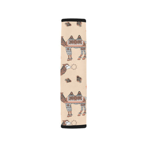 Camel Tribal Pattern Car Seat Belt Cover