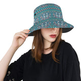 Mermaid Pattern Ethnic Motifs Unisex Bucket Hat