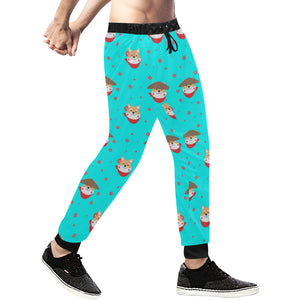 Shiba Inu Japanese Hat Pattern Unisex Casual Sweatpants