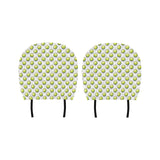 Tennis Pattern Print Design 05 Car Headrest Cover