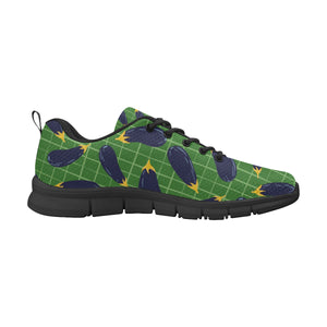 Eggplant Pattern Print Design 04 Women's Sneakers Black