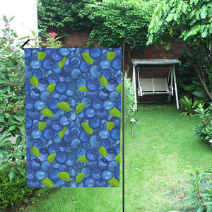 Blueberry Pattern Background House Flag Garden Flag