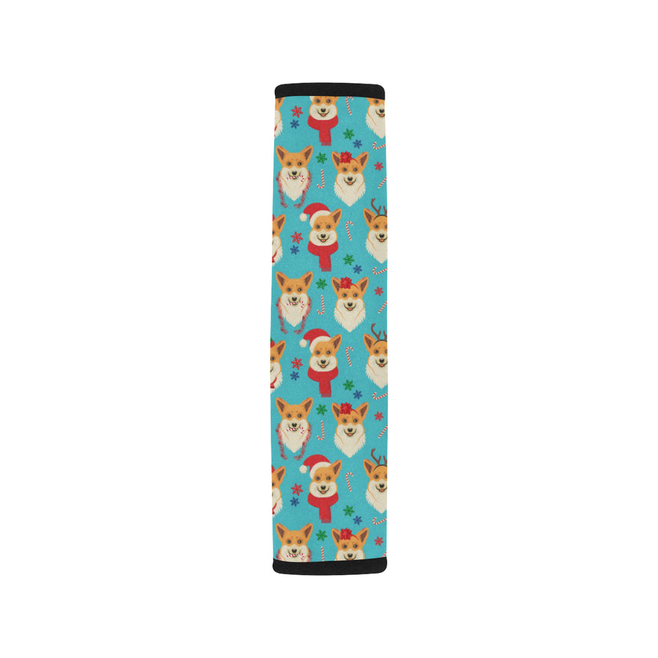 Christmas Corgi Pattern Car Seat Belt Cover