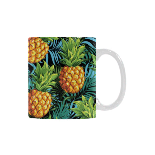 Pineapple Pattern Classical White Mug (FulFilled In US)