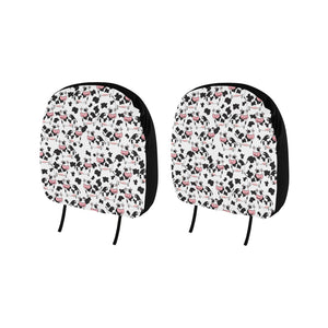 Cute Cow Pattern Car Headrest Cover