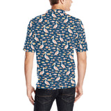 Pelican Pattern Print Design 01 Men's All Over Print Polo Shirt