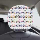 Colorful Panda Pattern Car Headrest Cover