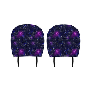 Space Galaxy Pattern Car Headrest Cover