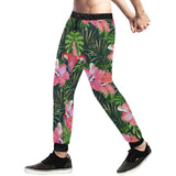 Parrot Leaves Pattern Unisex Casual Sweatpants