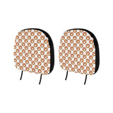 Pretzels Pattern Print Design 03 Car Headrest Cover