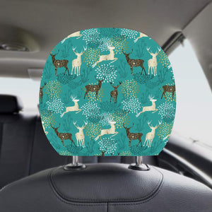 Deer Pattern Car Headrest Cover