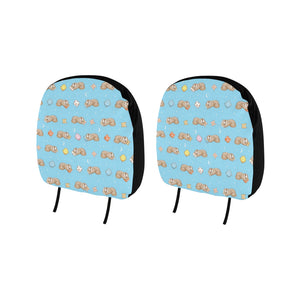 Sleep Sloth Pattern Car Headrest Cover