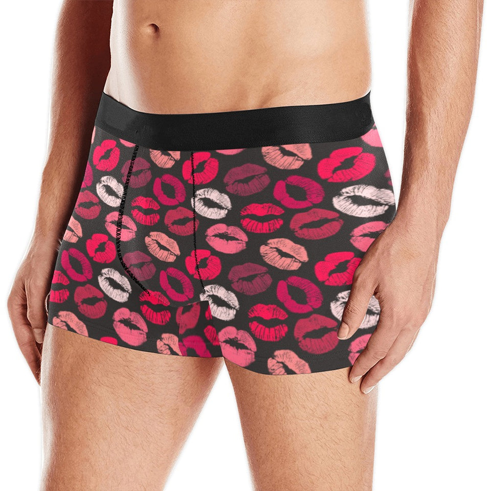 Lips Pattern Print Design 02 Men's All Over Print Boxer Briefs Men's Underwear
