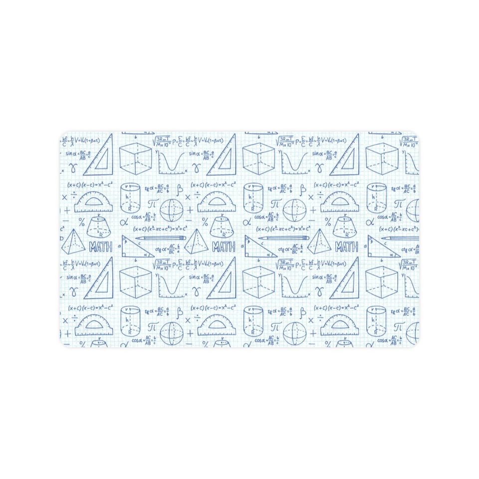 Math Pattern Print Design 03 Doormat