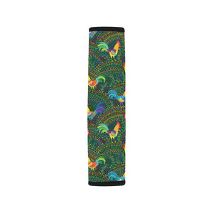 Rooster Chicken Pattern Theme Car Seat Belt Cover