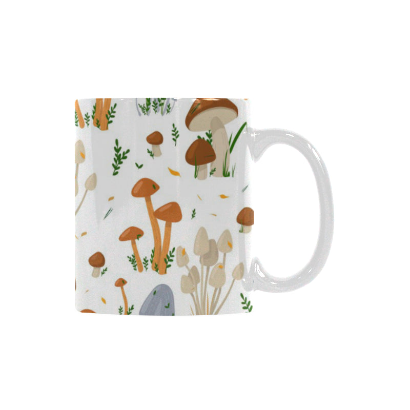 Mushroom Pattern Theme Classical White Mug (FulFilled In US)