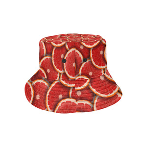 Sliced Grapefruit Pattern Background Unisex Bucket Hat