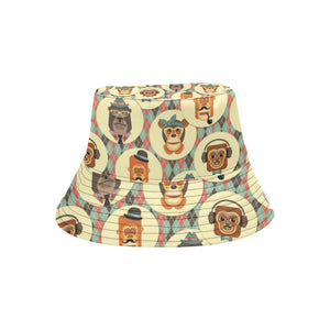 Monkey Pattern Unisex Bucket Hat